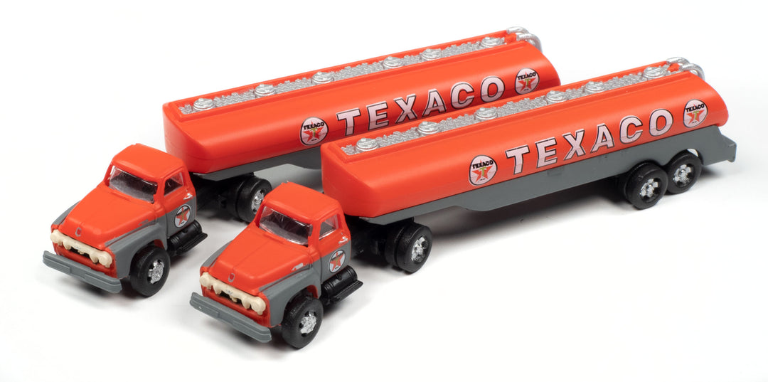Classic Metal Works 51202 N Scale 1954 Ford with Tank Trailer Texaco 2 Pack