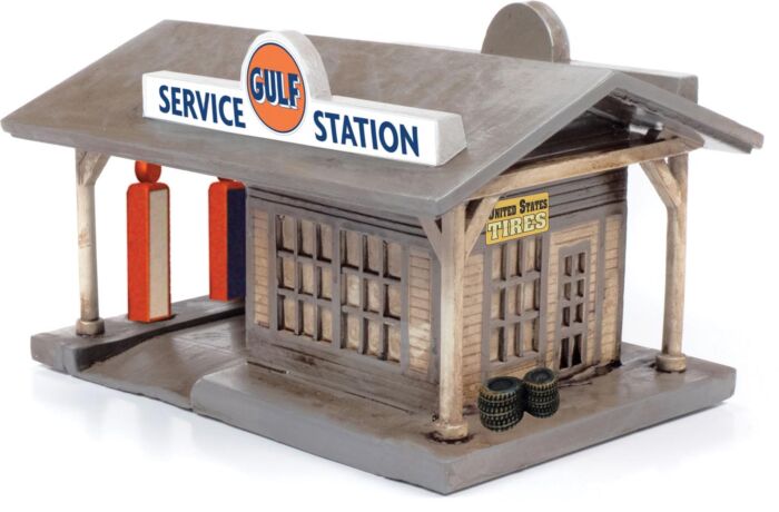 Classic Metal Works TC116 HO Scale 1940's Rural Gas Station Building
