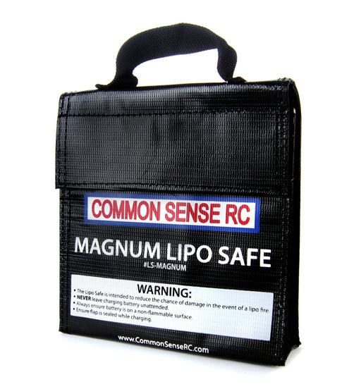Common Sense RC LS-MAGNUM LiPo Safe Charging & Storage 7"x6.25"x1.75" Bag