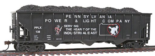 Con-Cor 01-000521-2 HO Scale 100 Ton 3 Bay Open Hopper Set PP&L PPLX - NOS