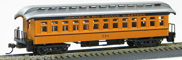 Con-Cor 01-005601 (02) HO Scale Old Time Coach Rio Grande D&RGW 336 - NOS