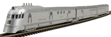 Con-Cor 01-008721 HO Scale 1934 Pioneer Zephyr 3 Car Train Set