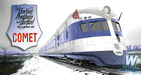 Con-Cor 01-008735 HO Scale New Haven Comet 3 Car Streamlined Set - NOS