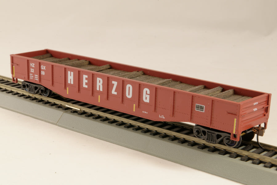 Con-Cor 1-092129 HO Scale Gondola with Tie Load Herzog HZGX 3915 - NOS