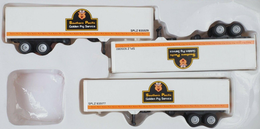 Con-Cor 4-008105 HO Scale 40' Trailer 3 Pack Southern Pacific -  NOS