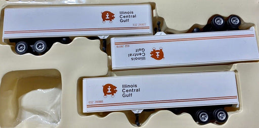 Con-Cor 4-008109 HO Scale 40' Trailer 3 Pack Illinois Central -  NOS
