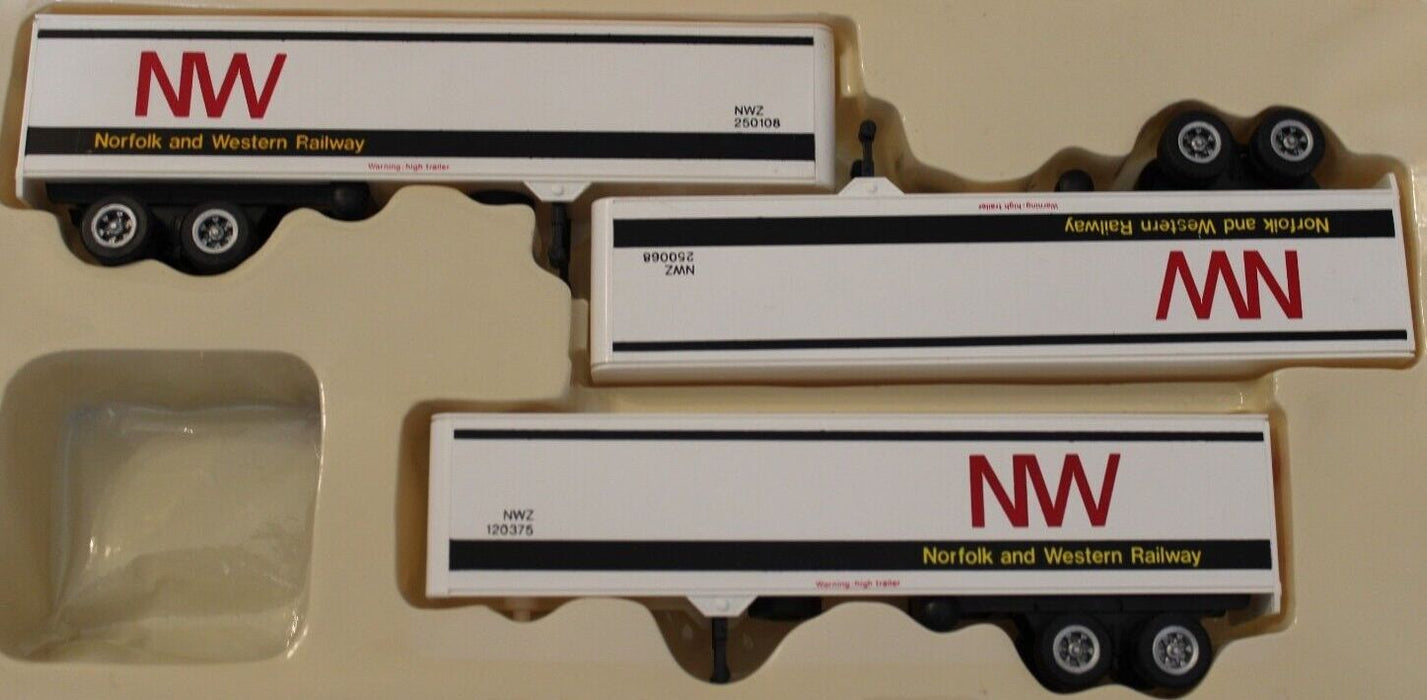Con-Cor 4-008114 HO Scale 40' Trailer 3 Pack Norfolk & Western NW -  NOS