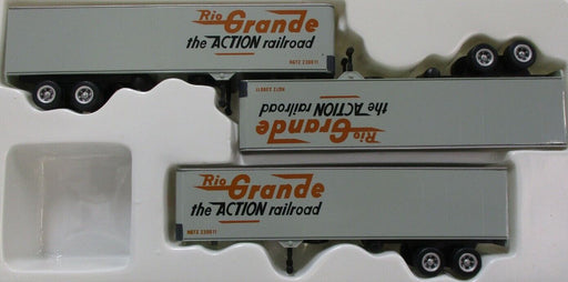 Con-Cor 4-008115 HO Scale 40' Trailer 3 Pack Rio Grande -  NOS