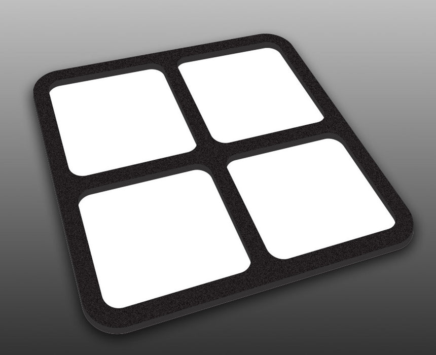 COW RC 5"x5" Pro-Mag 4 Compartment Magnetic Parts Tray