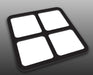 COW RC 5"x5" Pro-Mag 4 Compartment Magnetic Parts Tray