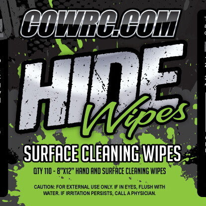 COW RC Hide Wipes Hand and Surface Cleaning Wipes 110 Count Canister