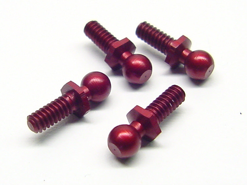 CRC 1409 Red 4-40 Aluminum Ball Studs 4 Pack