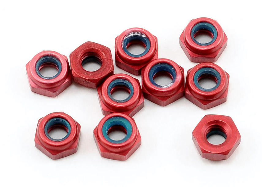 CRC 1412 Red 4-40 Aluminum Locknut 10 Pack