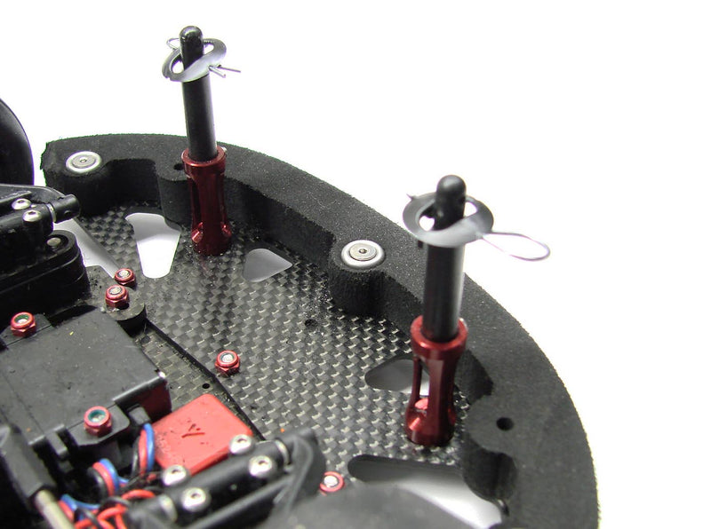 CRC 1878 Red Aluminum World GT-R Adjustable Body Mounts