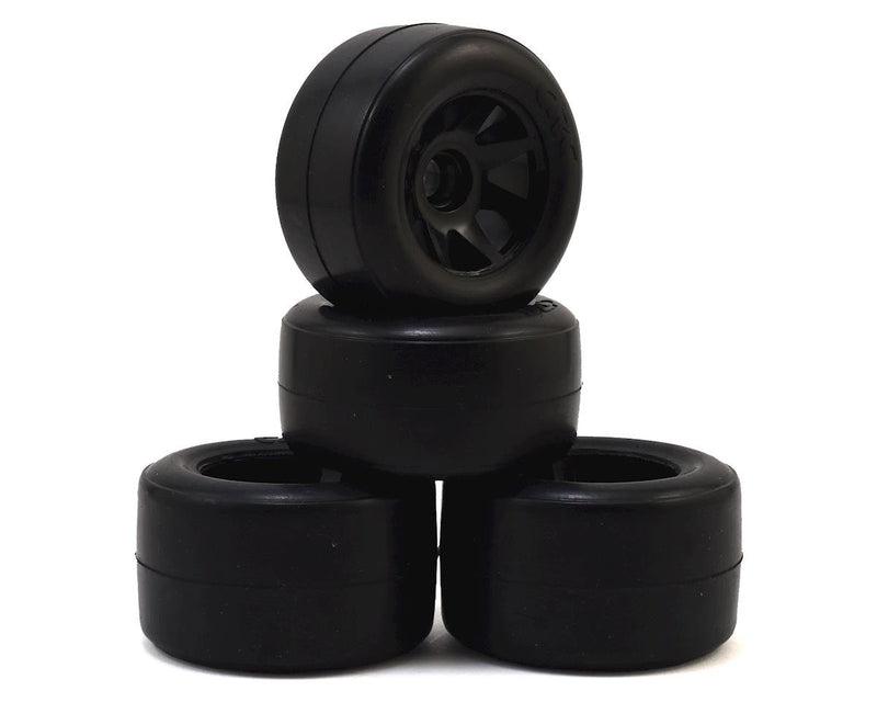 CRC 2320 Black F1 RT1 Front and Rear Pre-Mounted Tire Set