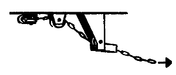 Custom Finishing H-147 HO Scale ALCo RS Diesel Underframe Handbrake Chain Guide