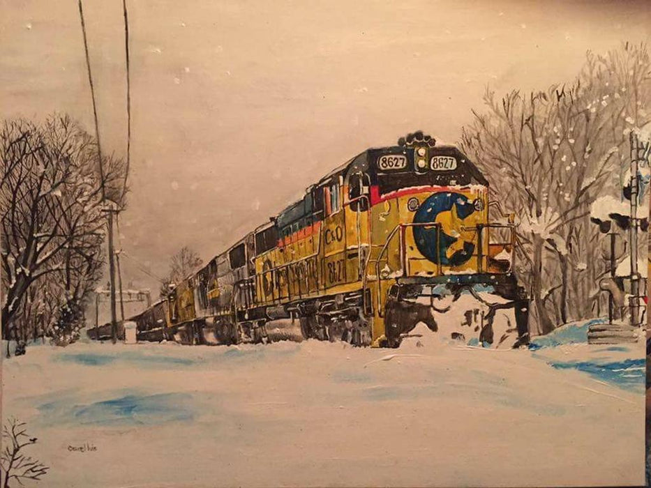 Cwerkz Studios Fine Art Print "Kitty in the Snow" 8" x 20"