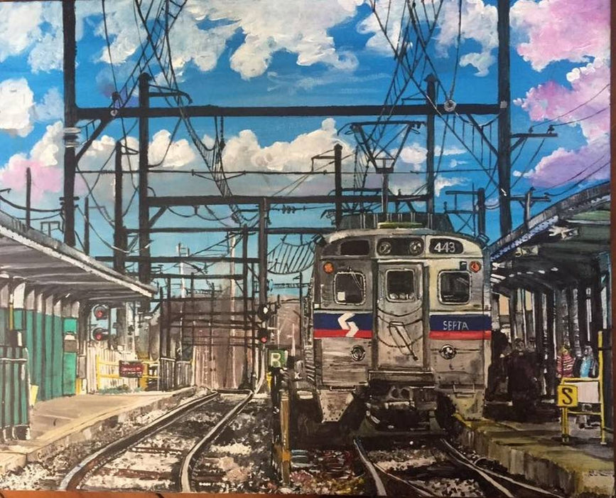 Cwerkz Studios Fine Art Print "Train to Center City" 8" x 20"