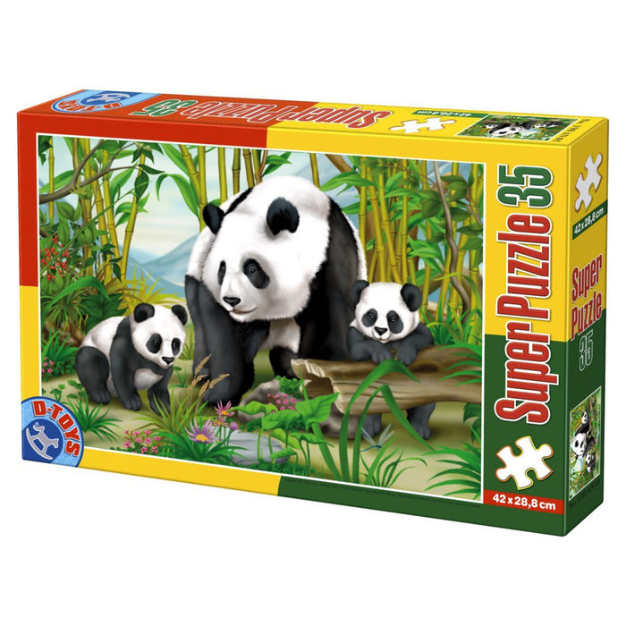 D-Toys 60198AN04 (41-07650) Panda 35 Piece Jigsaw Puzzle