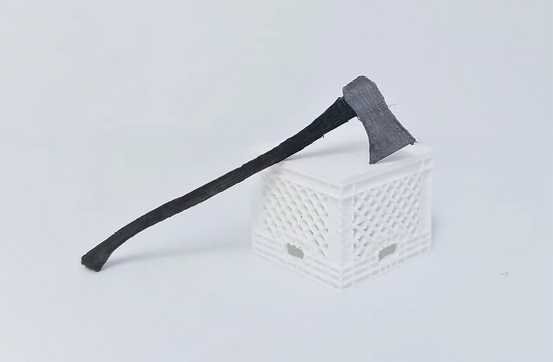 Darkside 3D Printing Large Axe