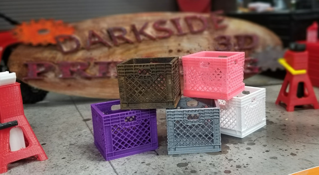 Darkside 3D Printing Milk Crate (Colors Vary)