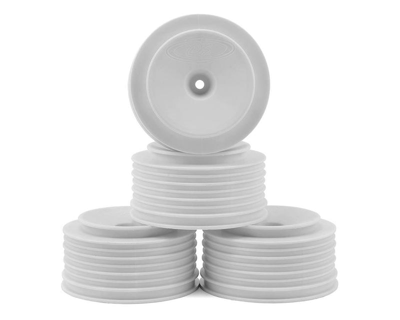 DE Racing DERPS4UW White Speedline Plus SC Wheels for 2WD Slash Rear and Slash 4x4