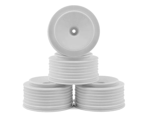 DE Racing DERPS4UW White Speedline Plus SC Wheels for 2WD Slash Rear and Slash 4x4