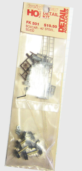 Detail Associates FK-501 HO Scale Boxcar 40' Steel SS/DD C&BT Shops Detail Set