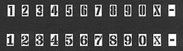 Detail Associates NB-2601 HO Scale Photo Etched Brass Numberboard Stencils 2 Pack