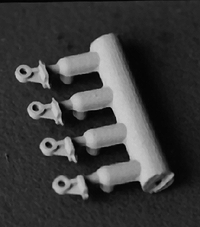 Detail Associates SY-2213 HO Scale Coupler Lift Bar Brackets Only 8 Pack
