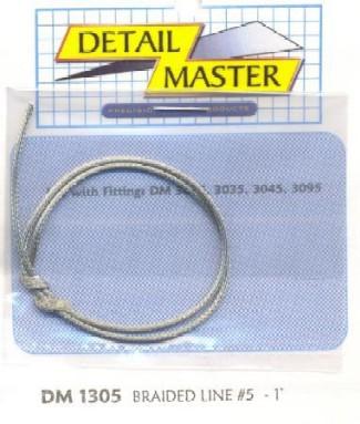 Detail Master 1305 1/24 - 1/25 Braided Line #5 (.060"/1ft)