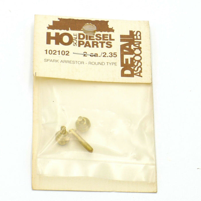 Details Associates 102102 Round Brass Spark Arrestors 2 Pack