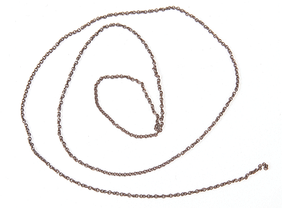 Details Associates SY-2210 HO Scale Black Safety Chain 12" 40 Links Per Inch