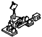 Details West GT-916 HO Scale Switch Stands Ground Through 2 Pack (Non-Operating)