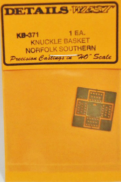Details West KB-371 HO Scale Knuckle Basket for Norfolk Southern Locos
