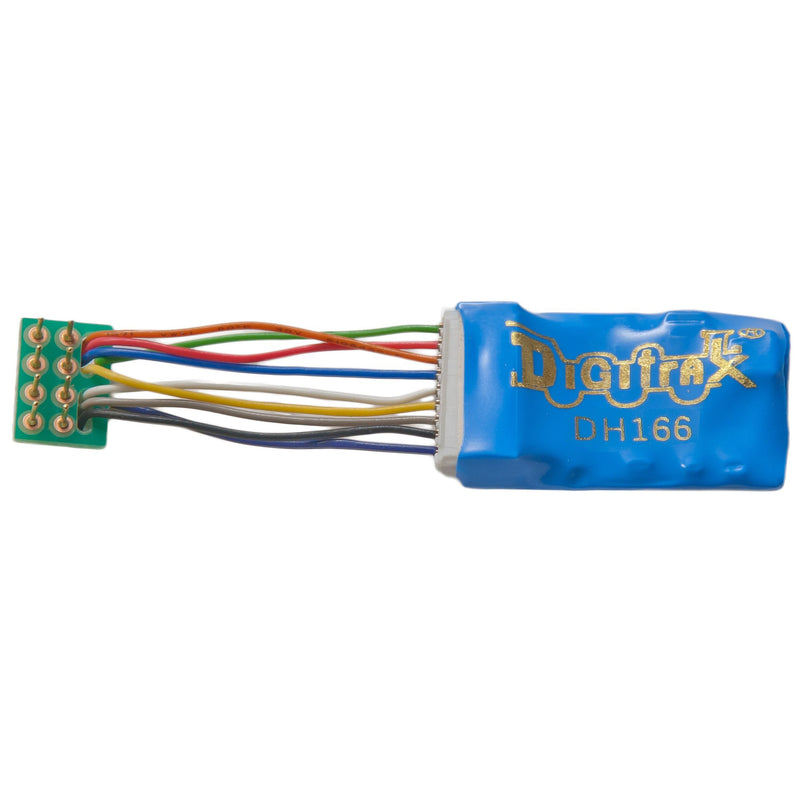 Digitrax DH166PS HO Scale 6-Function [NMRA 8 Pin Plug DCC Decoder]