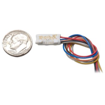 Digitrax DZ126T HO, N, Z Scale 2-Function Series 6 [Hardwire DCC Decoder]