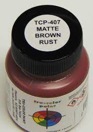Tru-Color TCP-407 Sprayable Matte Brown Rust 1 oz Bottle
