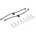 Du-Bro 2245 Body-Klip Black Retainers with Klips