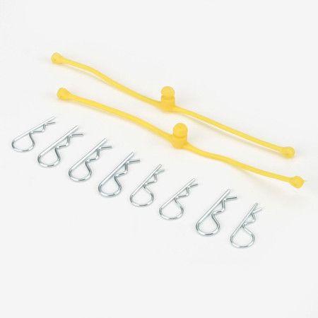 Du-Bro 2247 Yellow Body Klip Retainers 2 Pack