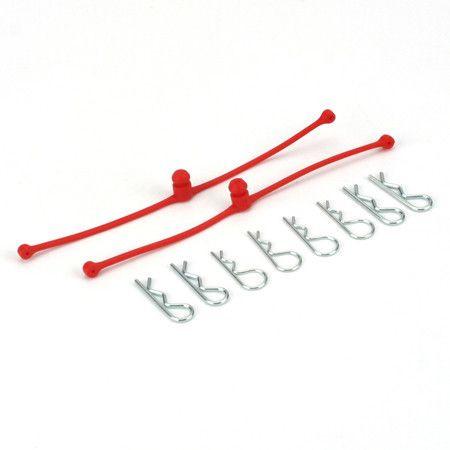 Du-Bro 2248 Red Body Klip Retainers 2 Pack