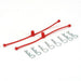 Du-Bro 2248 Red Body Klip Retainers 2 Pack