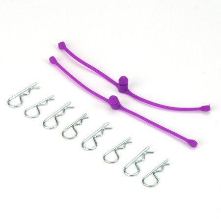 Du-Bro 2250 Purple Body Klip Retainers 2 Pack