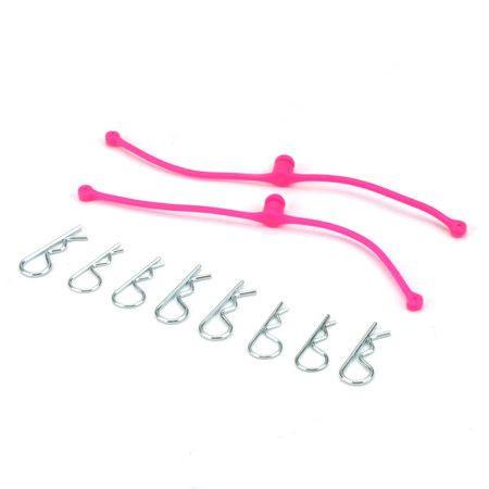 Du-Bro 2251 Pink Body Klip Retainers 2 Pack