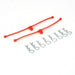 Du-Bro 2252 Orange Body Klip Retainers 2 Pack