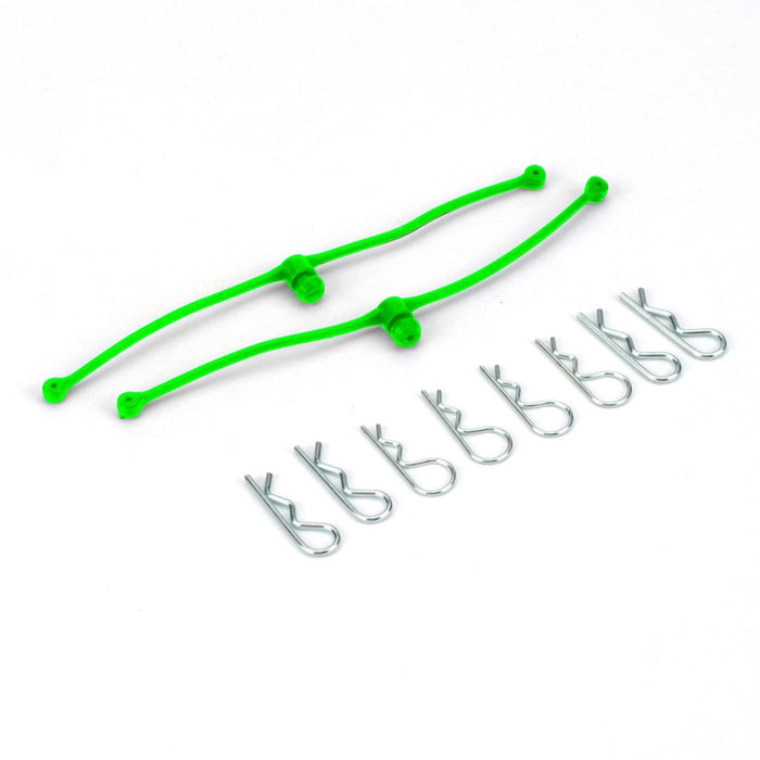 Du-Bro 2253 Lime Green Body Klip Retainers 2 Pack