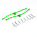 Du-Bro 2253 Lime Green Body Klip Retainers 2 Pack