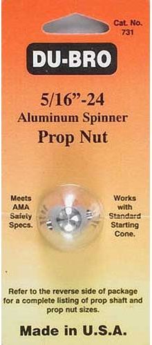 Du-Bro 731 5/16" - 24 Aluminum Spinner Prop Nut