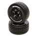 Duratrax C2935 Speedtreads UpShot C2 SCT Tires Mounted on Black Wheels 