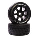 Duratrax C5585 Bandito Tires Mounted on Black 24mm Hex Wheels for Kraton 8S 1 Pair